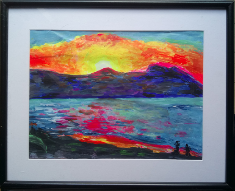 "Solnedgang på Gran Canaria".